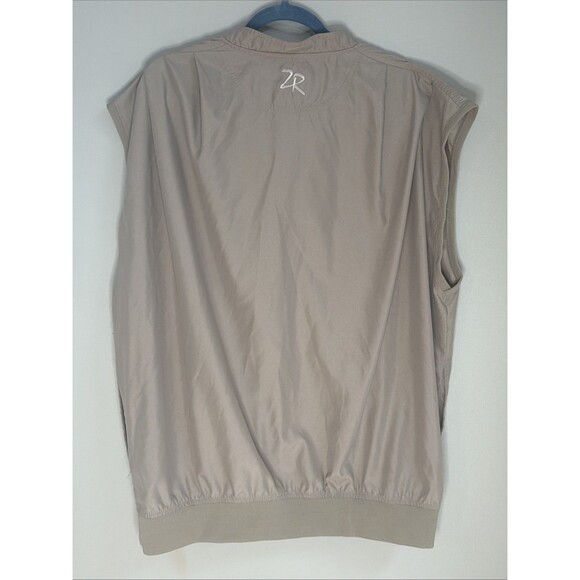 Zero Restriction Golf outerwear XL Pullover Vest In Tan With Pockets - Picture 6 of 6